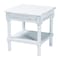 Baxton Studio Jeanne Vintage Traditional White Wood End Table 251-13895-ZORO - alternate 1