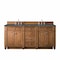 James Martin Vanities Bristol 72'' D Vanity, Saddle Brown w/ Parisien Bleu Silestone Top w/FreePower Wireless Charger 157-V72-SBR-FPBL - alternate 1