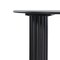 Homeroots 67" Black Solid Wood Double Pedestal Base Oval Dining Table 721142 - alternate 6