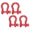 Mytee Products 1-1/2in 17 Tons Anchor Shackle Forged Carbon Steel & Alloy Screw Pin, 4PK SHACKLE-ANCHOR-SP-112x4 - alternate 7