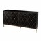 Homeroots Black and Gold Harlequin Sideboard Storage Cabinet 401673 - alternate 5