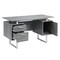 Homeroots 51" Gray Wood Computer Desk With Two Drawers 723751 - alternate 7