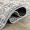 World Rug Gallery Transitional Distressed Medallion Washable Non Slip Runner Rug 2 ft x 8 ft Gray WR79GRAY2X8 - alternate 8