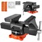 Vevor 8" Bench Vise Multipurpose Heavy Duty Ductile Iron Swivel Locking Base 9528 - alternate 1