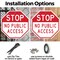 Signmission Stop No Public Access, 6 Inch X 6 Inch, Plastic Sign OC-P-6-263 - alternate 6