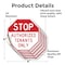 Signmission Stop Authorized Tenants Only, 4 inch X 4 inch, Vinyl Decal, 5PK OC-D-5PACK-4-300 - alternate 4
