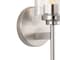 Jonathan Y Juno 13" 1-Light Farmhouse Industrial Metal/Glass Cylinder LED Sconce, Nickel/Clear JYL9547C - alternate 7
