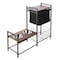 Petmaker Adjustable Raised Dog Bowl Stand Storage Basket Elevated Pet Feeding Station PET6423 - alternate 1
