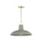 Hudson Valley Lighting Pottersville 18 in. Pendant Aged Brass/Ceramic Moss Crackle 1918-AGB/CMC - alternate 5