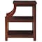 Homeroots 24" Brown Wood End Table With Two Shelves And USB Port 286283 - alternate 7