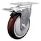 Service Caster 5 Inch SS Maroon Polyurethane Top Plate Caster with Total Lock Brake SCC SCC-SSTTL20S514-PPUB-MRN - alternate 1