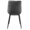 Elama 2 Piece Vintage Faux Leather Tufted Chair in Gray with Black Metal Legs ELM-233-2-GRY - alternate 7