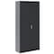 Sandusky Lee Storage Cabinet, 72 in H, 36 in W, 18 in D, Swing, Keyed, Black, 4 Shelves VF41361872-09 - alternate 4
