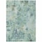 Homeroots 9' X 12' Teal Blue Green And Ivory Abstract Washable Indoor Outdoor Area Rug 587858 - alternate 7