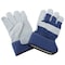 Diamondback Gloves, For All Genders, L, 115 in L, Continuous Thumb, Wide Safety Cuff, Polyester Lining, Blue JF 6317 - alternate 1