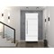 Vdomdoors Steel Door Deux 1705 White Enamel Stainless Inserts Single Modern Painted-W36xH80-Left Inswing DEUX1705EXD-BEM-W36 x H80-Left-hand Inswing - alternate 6