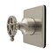 Kingston Brass Single-Handle Six-Way Diverter Valve with Square Trim Kit, Brushed Nickel KS4048CG - alternate 1