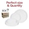 Smarty Had A Party Clear Flat Round Disposable Plastic Dinnerware Value Set, 240PK 830-CL-VP-CASE - alternate 10