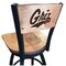 Holland Bar Stool Co 36" Blk Wrinkle Montana Swivel Bar Stool, Laser Engraved Back L03836BWMedMplAMontUnMedMpl - alternate 1