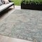 Homeroots 5' X 8' Green Blue And Gray Oriental Washable Indoor Outdoor Area Rug 587435 - alternate 1