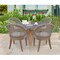 International Concepts Outdoor 5 Piece Teak Patio Furniture Set with a Table and 4 Chairs KODT-351RT-RBG-300-2 - alternate 5
