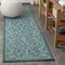 Jonathan Y Charleston Vintage Filigree Textured Weave Teal/Gray 2 ft. x 10 ft. Indoor/Outdoor Runner Rug SMB106F-210 - alternate 1