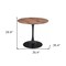 Homeroots 35" Steel Pedestal Base Dining Table 386244 - alternate 7