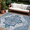 Homeroots 10' X 14' Blue Gray And Ivory Oriental Washable Indoor Outdoor Area Rug 600149 - alternate 1