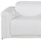 Homeroots 86in White and Black Italian Leather Power Reclining Loveseat With Storage 720531 - alternate 9