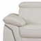 Homeroots 71" White Italian Leather Sofa With Silver Legs 329687 - alternate 8