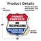 Signmission Private Property Shield Sign No Trespass, 18 Inch X 18 Inch, Vinyl Decal SHI-D-18-453 - alternate 4