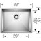 Blanco Quatrus R0 Small Single Bowl 443050 - alternate 5