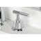Kingston Brass Widespread Bathroom Faucet with Knurled Handle and Brass Pop-Up, Polished Chrome KS2961KNL - alternate 5