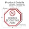 Signmission No Bikes Beyond This Point, 6 inch X 6 inch, Plastic Sign, 2PK OC-P-2PACK-6-75 - alternate 7