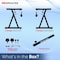 The Promaster Adjustable Z-Style Piano Keyboard Stand 20-34in, Portable, Foam-Padded Arms, Black PRMSKEY44 - alternate 7