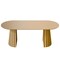 Homeroots 79" Brown Solid Wood Double Pedestal Base Oval Dining Table 720463 - alternate 1