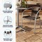 Flash Furniture Round Table Set, 23.5 W, 23.5 L, 27.5 H, Aluminum, Plastic, Rattan, Stainless Steel, Grey TLH-ALUM-24RD-020CHR4-GG - alternate 7