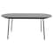 Leisuremod 70.9 in W, 29.5 in L, Manufactured Wood/Steel/PU Leather, Black/White TT70-WCBL18-W - alternate 7