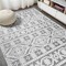 Jonathan Y Citta High-Low Pile Mediterranean Tile White/Black 5 ft. x 8 ft. Indoor/Outdoor Area Rug SBH102B-5 - alternate 7