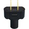 Leviton 15A 125V 2-Wire 2-Pole Vinyl Cord Plug Black 002-48643E - alternate 1
