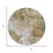 Homeroots 8' Brown And Ivory Round Abstract Washable Indoor Outdoor Area Rug 617790 - alternate 8