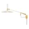 Mitzi Tali Roth X Milena 1 Light Wall Sconce 13 In. Aged Brass/Soft Cream HL906101-AGB/SCR - alternate 1