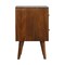 Homeroots 22" Brown Solid Wood Square Two Drawer Nightstand 651510 - alternate 9