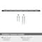 Amerock London 10-1/16 in 256 mm Center-to-Center Black Chrome/Polished Chrome Cabinet Pull BP36664BCR26 - alternate 4