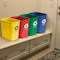Acrimet Wastebasket Bin, 6.75 Gallon/ 27 Quart/ 24 Liter (Plastic) (Green and Blue), 2PK 574 - alternate 7