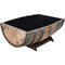 Real Wood Products Co 26 In. x 35 In. Oak Barrel Garden Planter Brown B110 - alternate 8