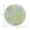 Homeroots 8' Artichoke Green And Mint Green Round Abstract Washable Indoor Outdoor Area Rug 615682 - alternate 8