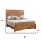 Homeroots Three Piece Brown Solid Wood Bedroom Set 636251 - alternate 8