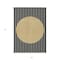 Homeroots 3' X 5' Black And Beige Striped Washable Indoor Outdoor Area Rug 597145 - alternate 7