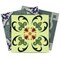 Homeroots 4" X 4" Auguri Flora Peel and Stick Removable Tiles 400015 - alternate 1